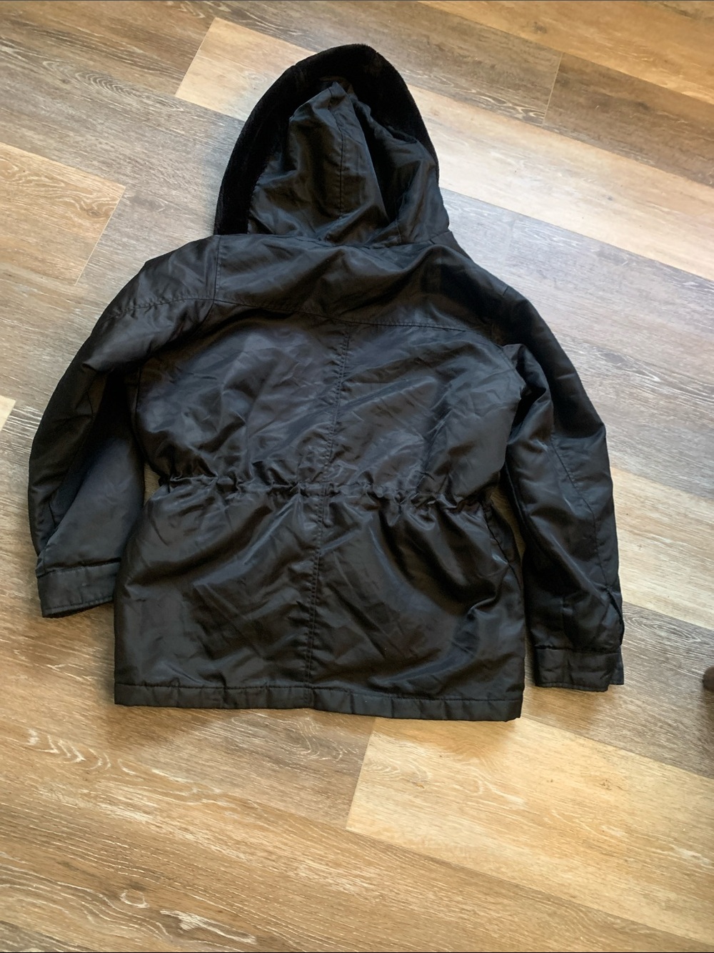 GAP Women's Black Hooded Drawstring Jacket - Picture 4 of 4